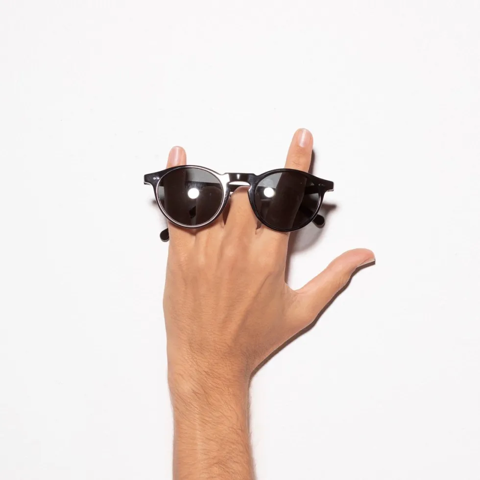 Sale 'Ascetic' Sunglasses - Black Sunglasses