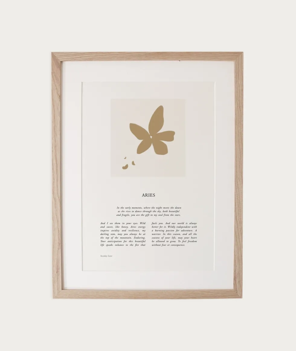 New Zodiac A4 Print - Aries 04 Books & Art|Home & Living