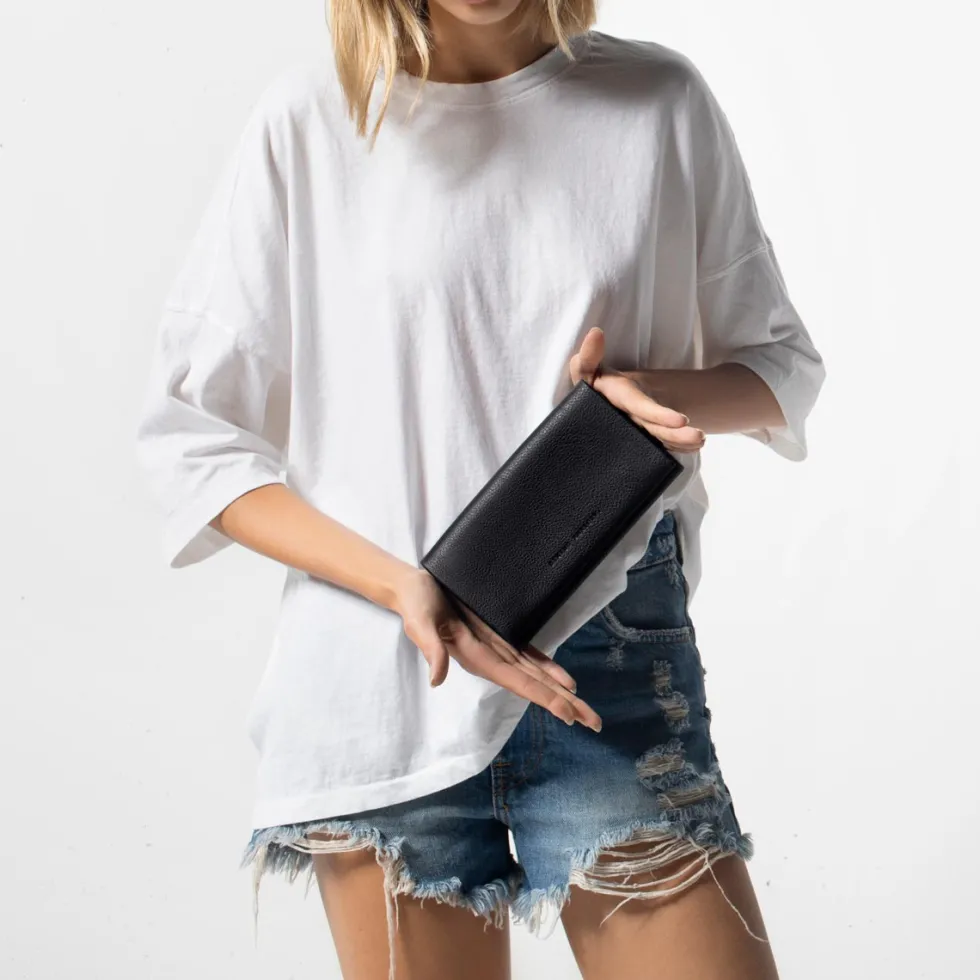 Discount 'Nevermind' Wallet - Black Wallets