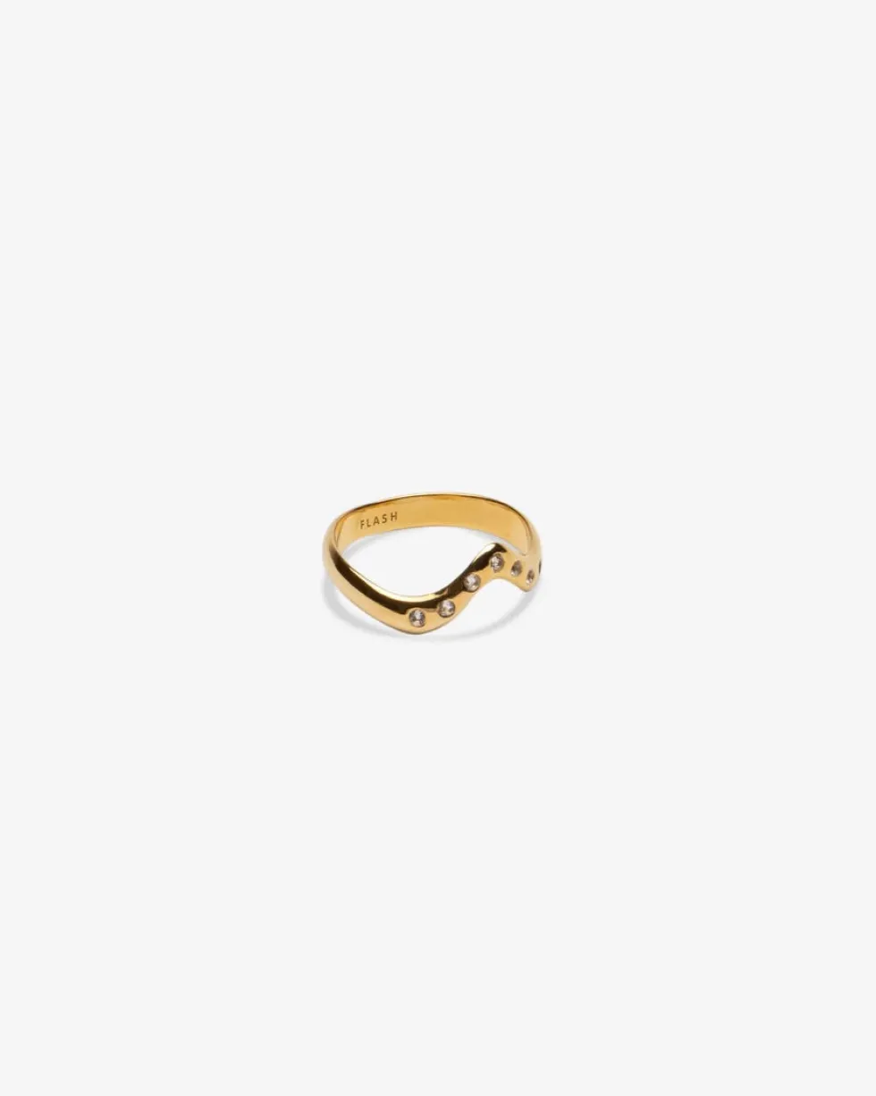 Online 'Tidal Topaz Ring' - 14k Vermeil Gold Jewellery