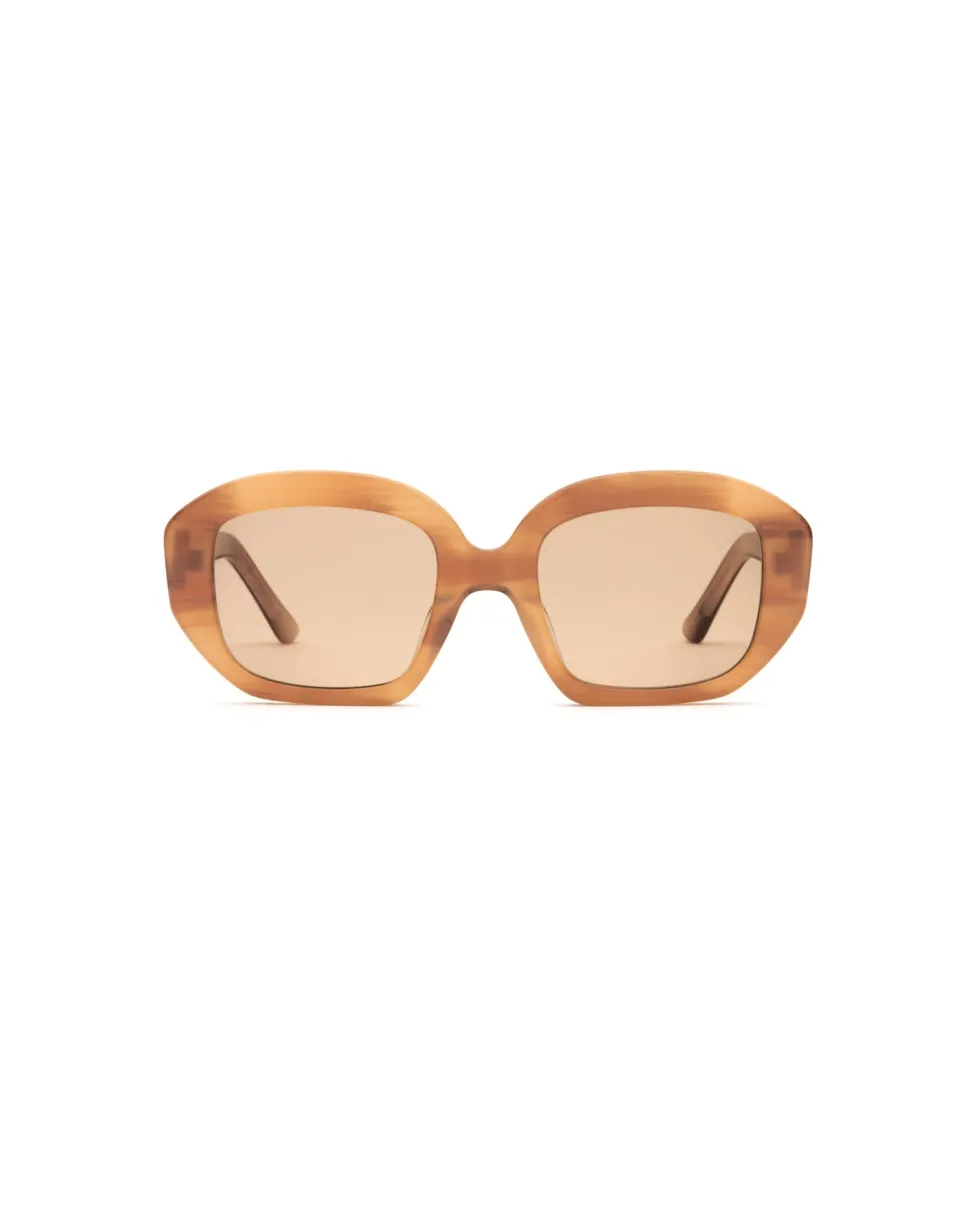 Hot 'Motel Musa' - Milk Tea Sunglasses