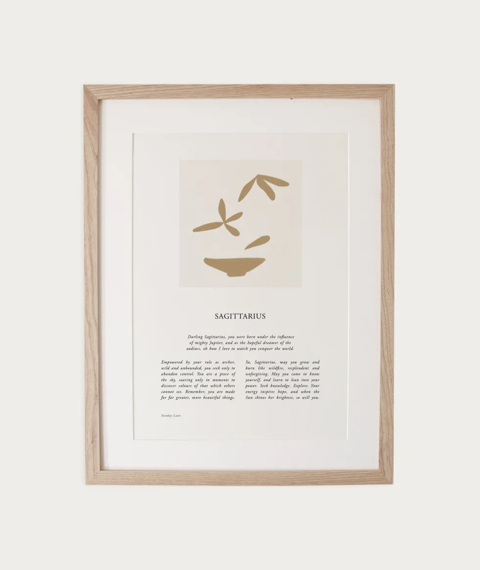 Hot Zodiac A4 Print - Sagittarius 04 Books & Art|Home & Living