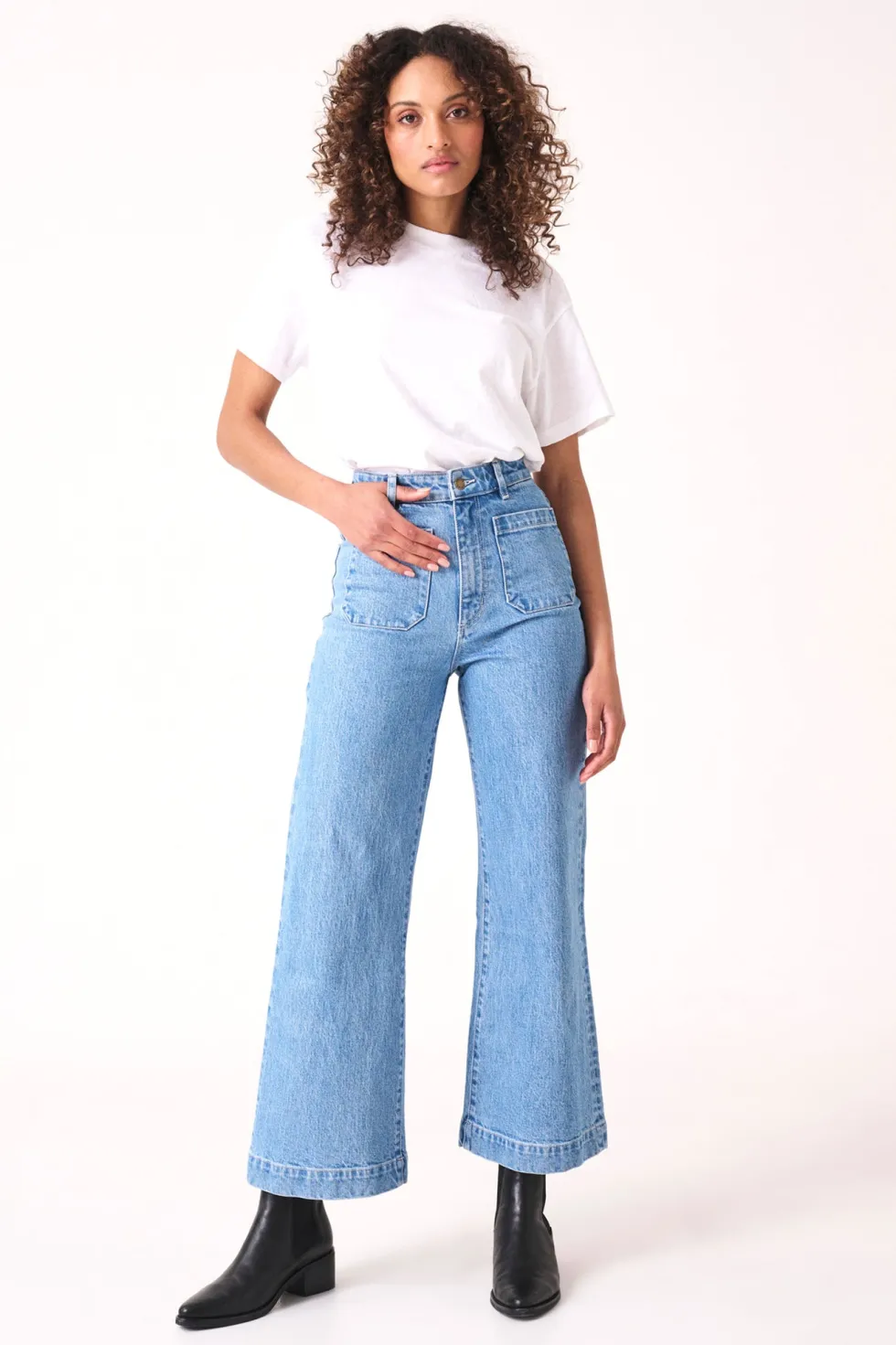 Best Rolla's 'Sailor Jean' - Lily Mid Blue Denim