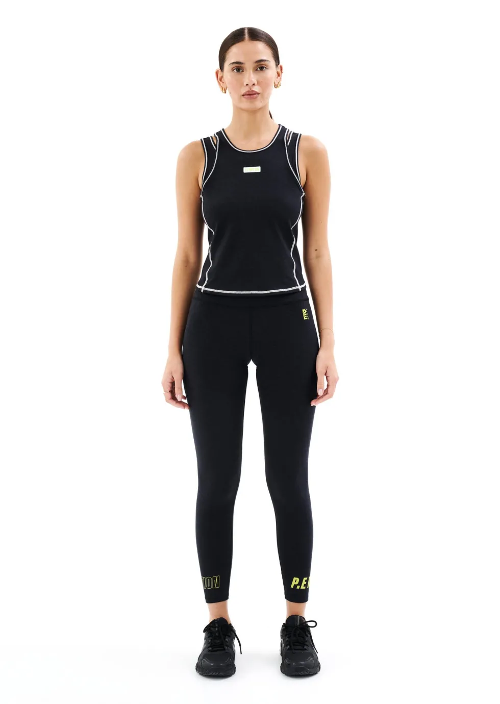 Hot 'Orbital Tank' - Charcoal Marl Activewear