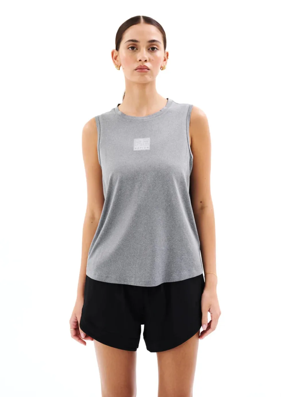 New 'Crossover Marle Air Form Tank' - Grey Marle Activewear