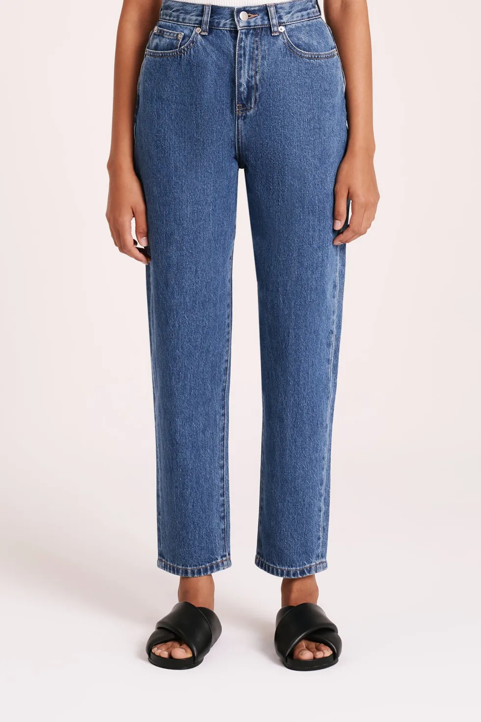 Discount 'Organic Mom Jean' - Vintage Blue Denim