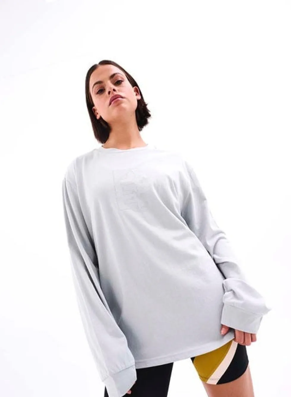 Online 'Stage Win LS Tee' - High Rise Grey Activewear