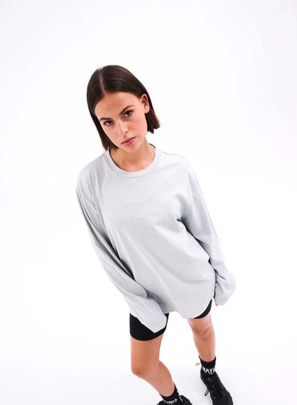 Online 'Stage Win LS Tee' - High Rise Grey Activewear