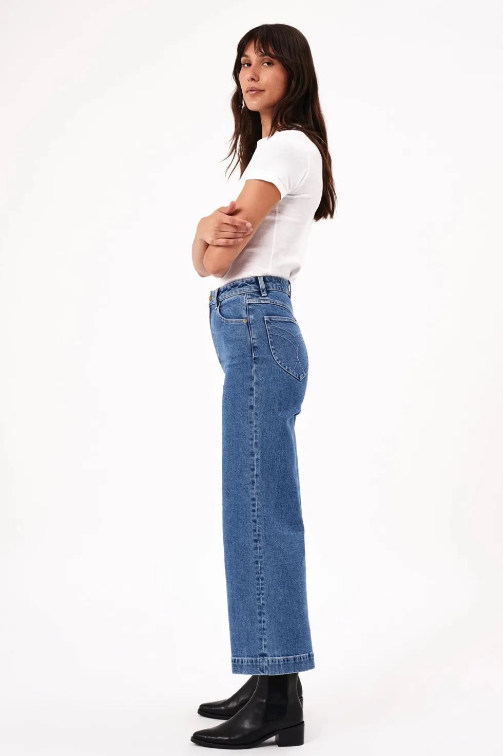 Hot 'Sailor Scoop' - Breaker Mid Vintage Blue Denim