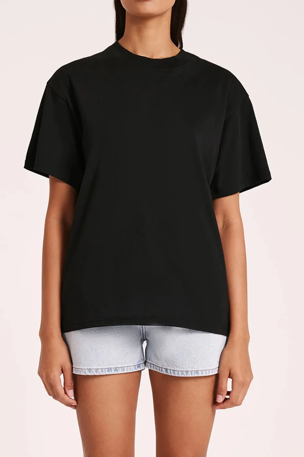 Fashion 'Organic Boyfriend Tee' - Black Basics