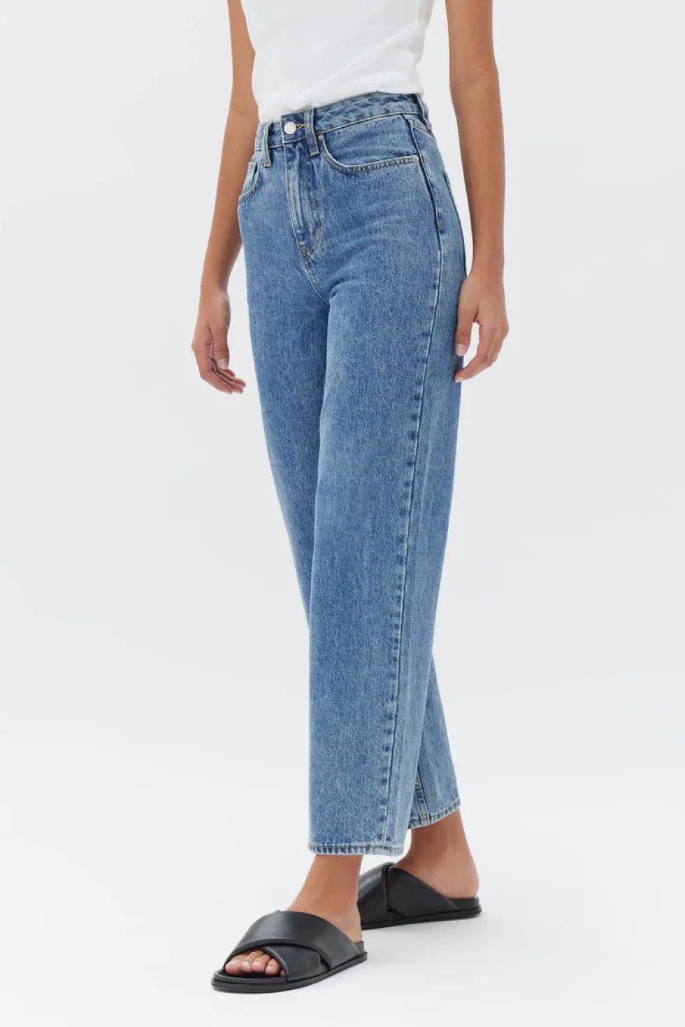 Sale 'Vintage Straight Jean' - Dark Stone Denim