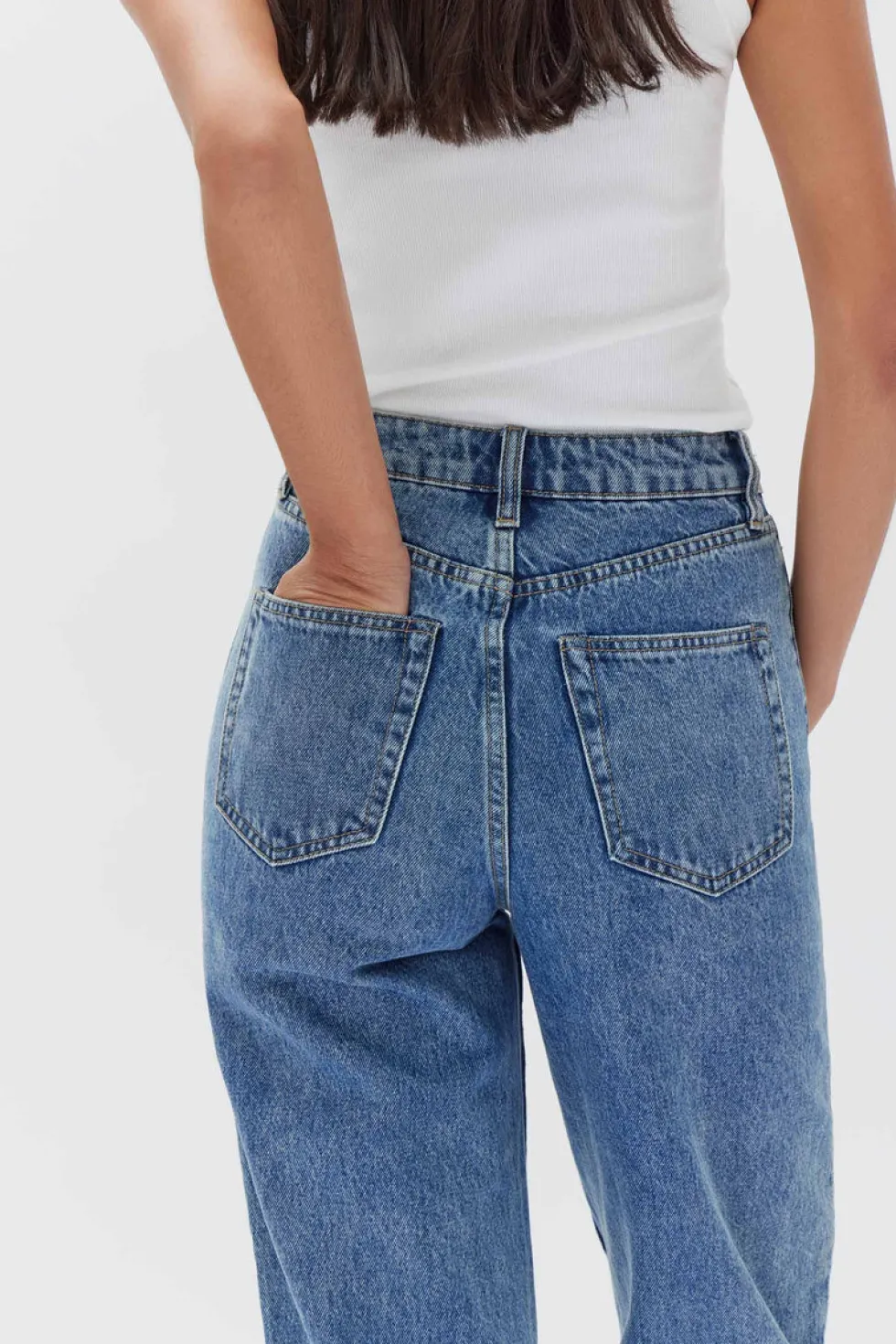 Sale 'Vintage Straight Jean' - Dark Stone Denim