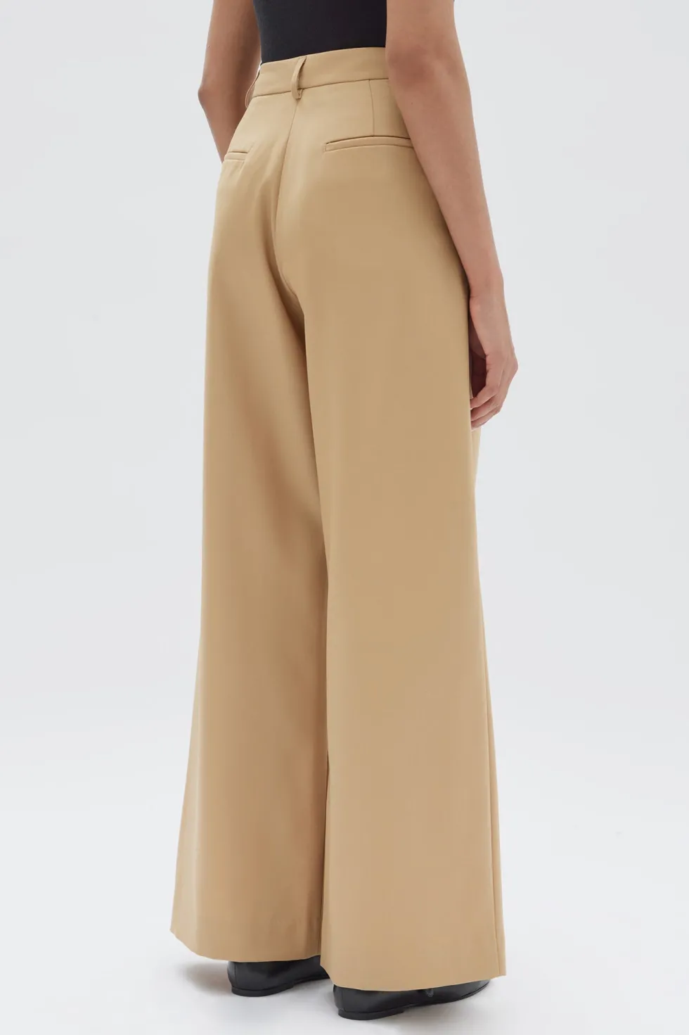 Best 'Roberta Wool Pant' - Tan Bottoms