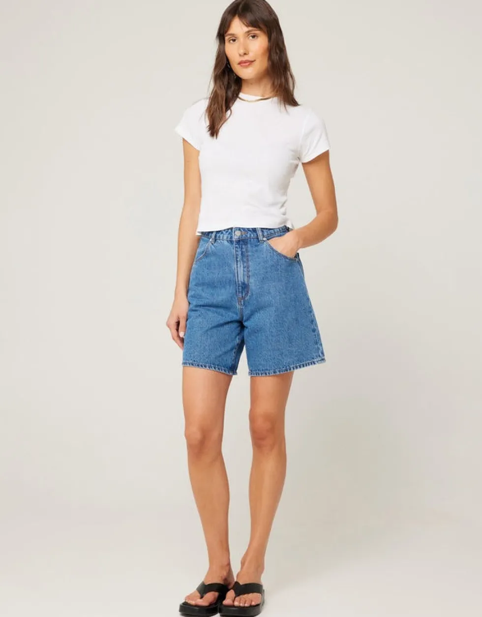 Hot Rollas 'Super Mirage Evie' - Dark Blue Shorts|Denim