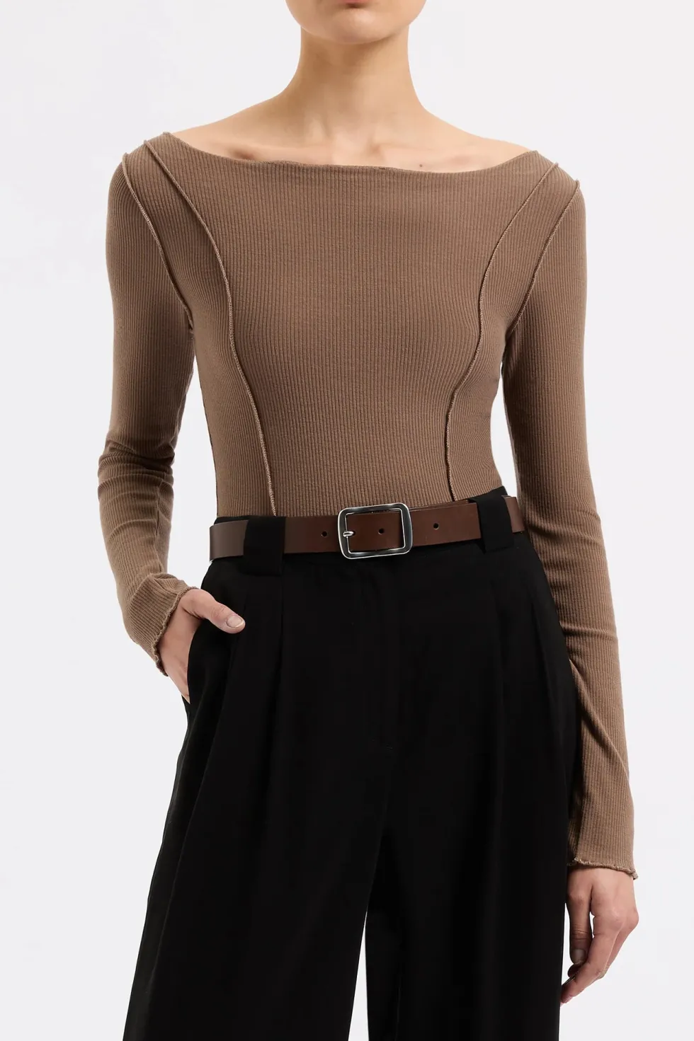 Clearance 'Romee Top' - Chestnut Tops