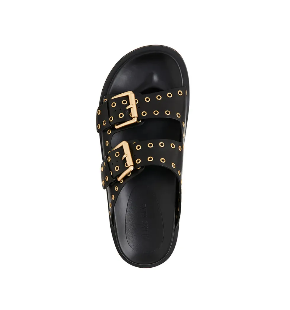 New 'Patsy' - Black Leather Sandals & Slides