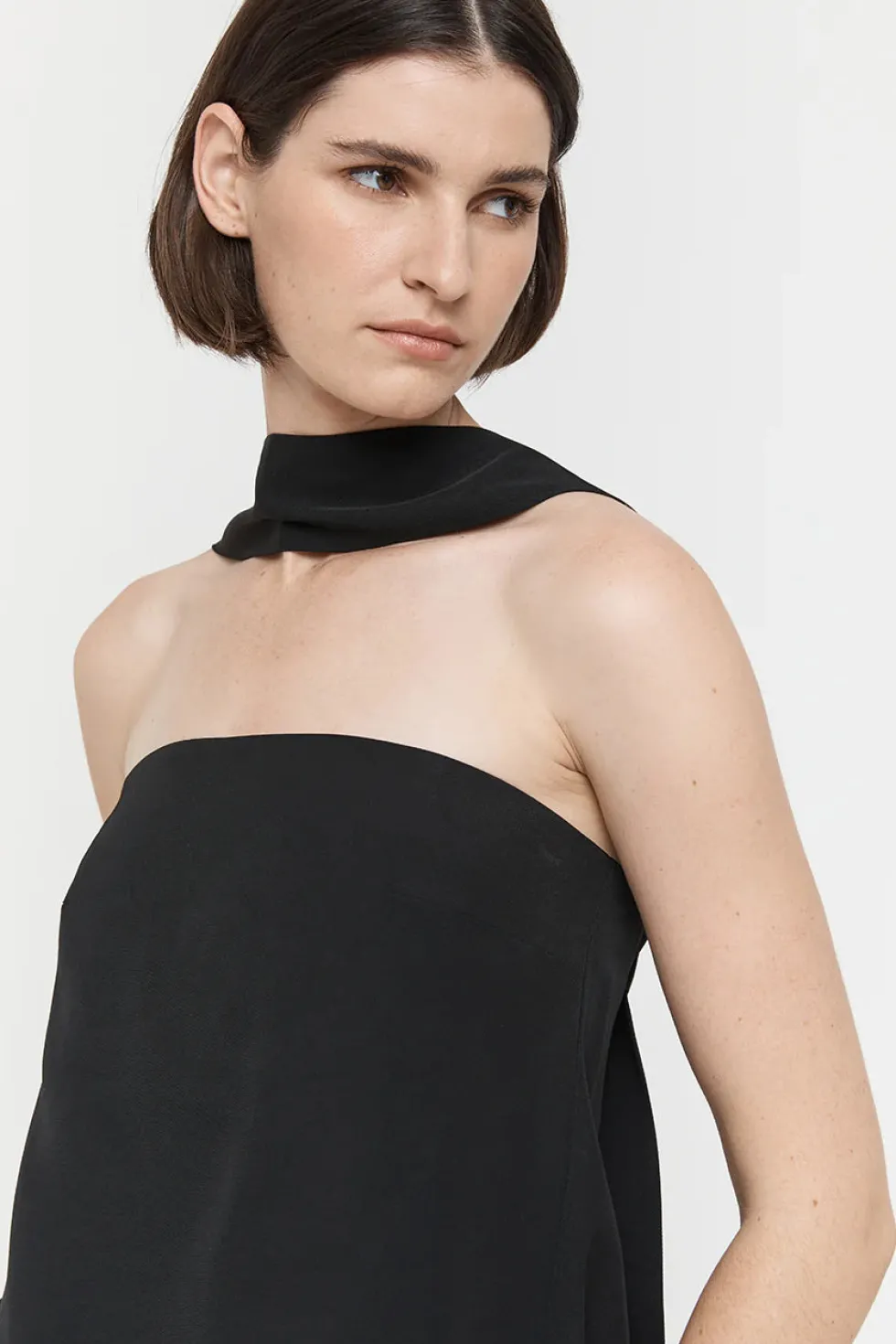 Online 'Laylah Viscose Twill Top' - Black Tops|Sets