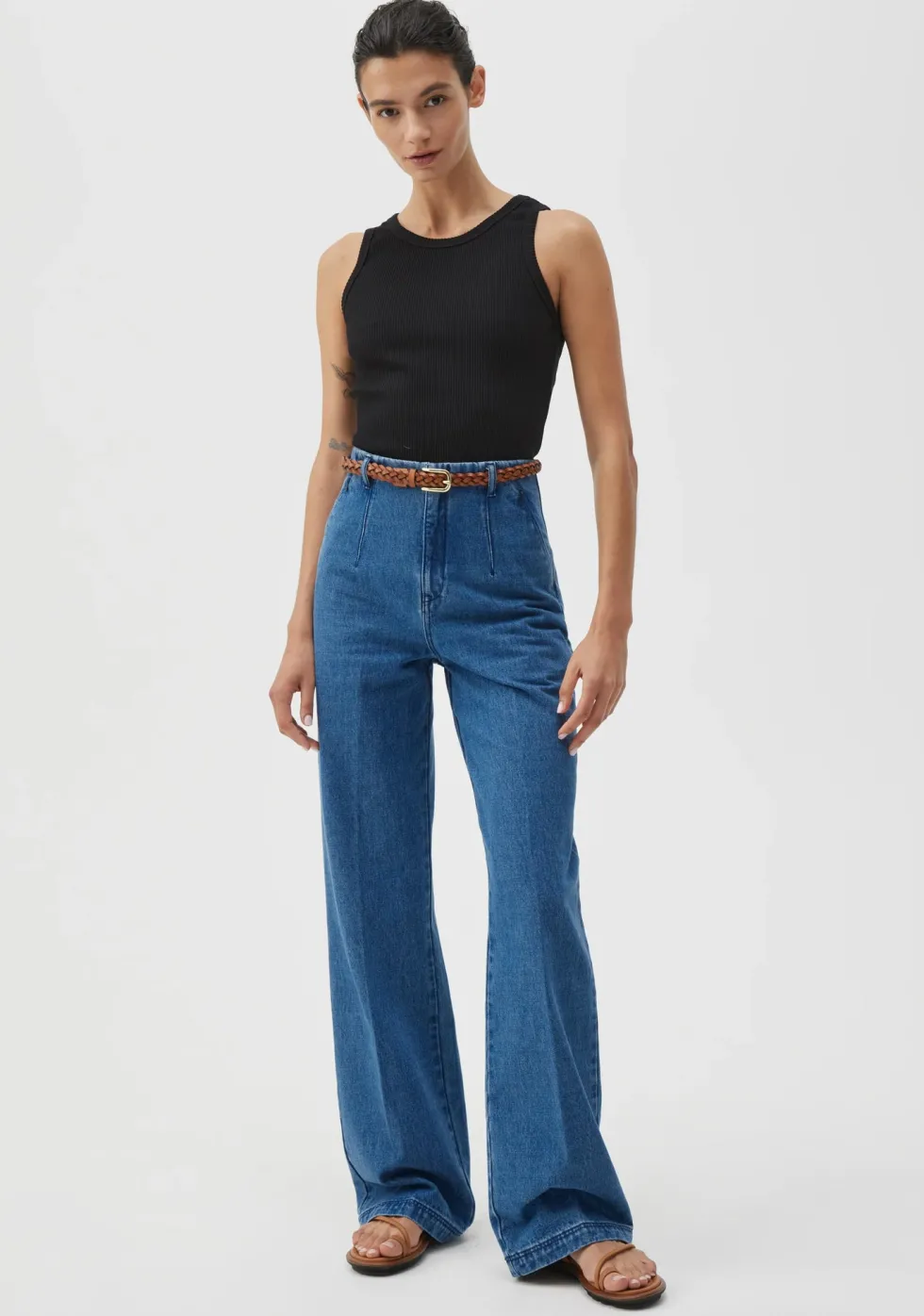 Clearance 'Cassie Tank' - Black Basics