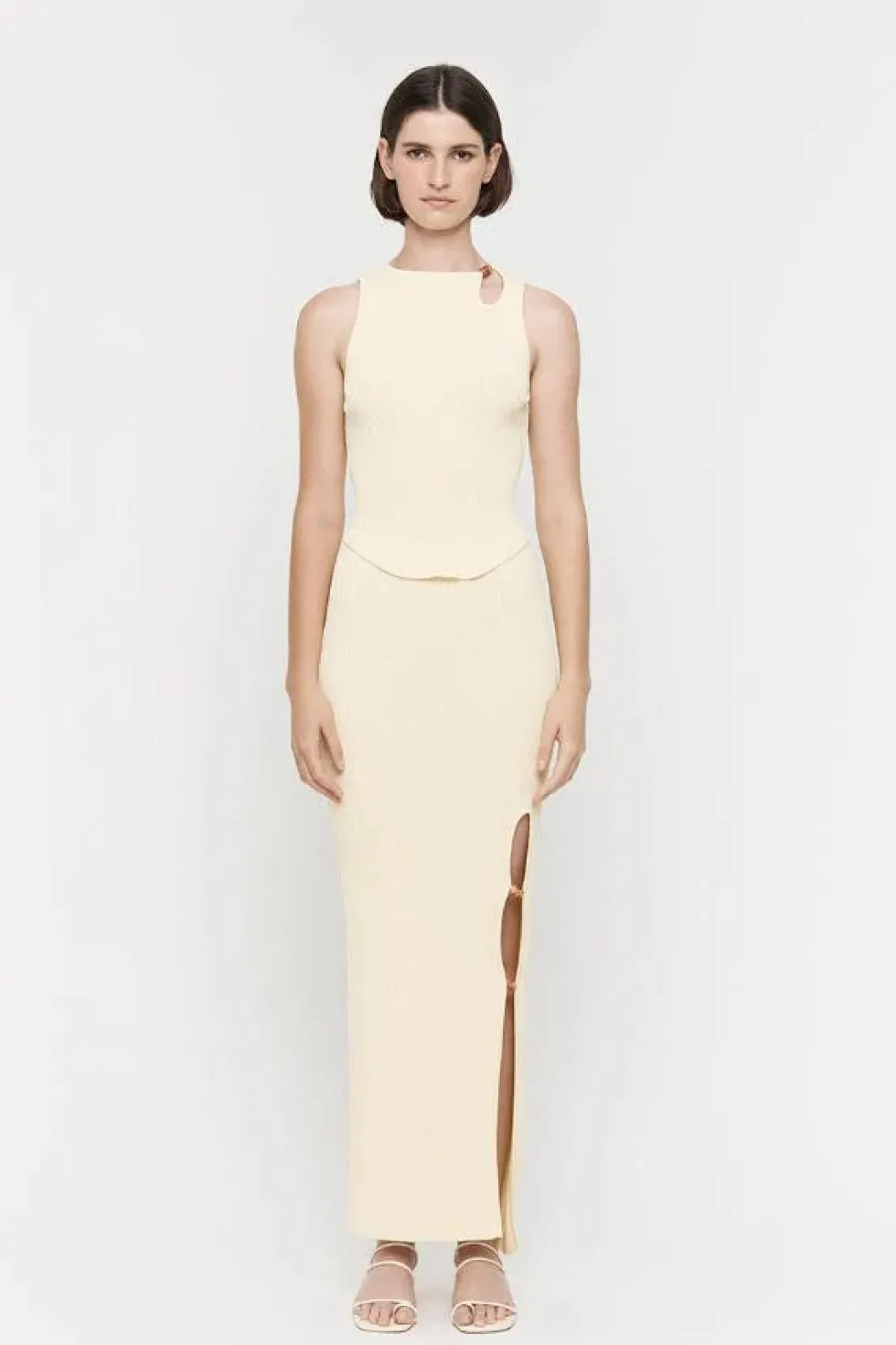 Outlet 'Beaded Knit Top' - Lemon Tops