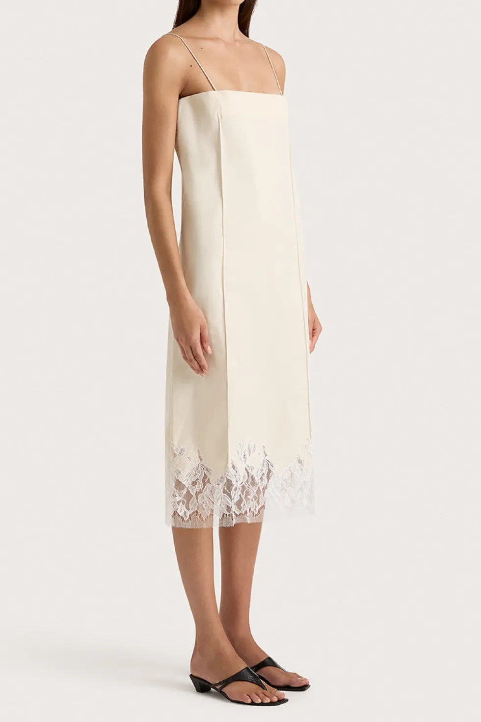 Discount 'Etienne Midi Dress' - Off White Dresses