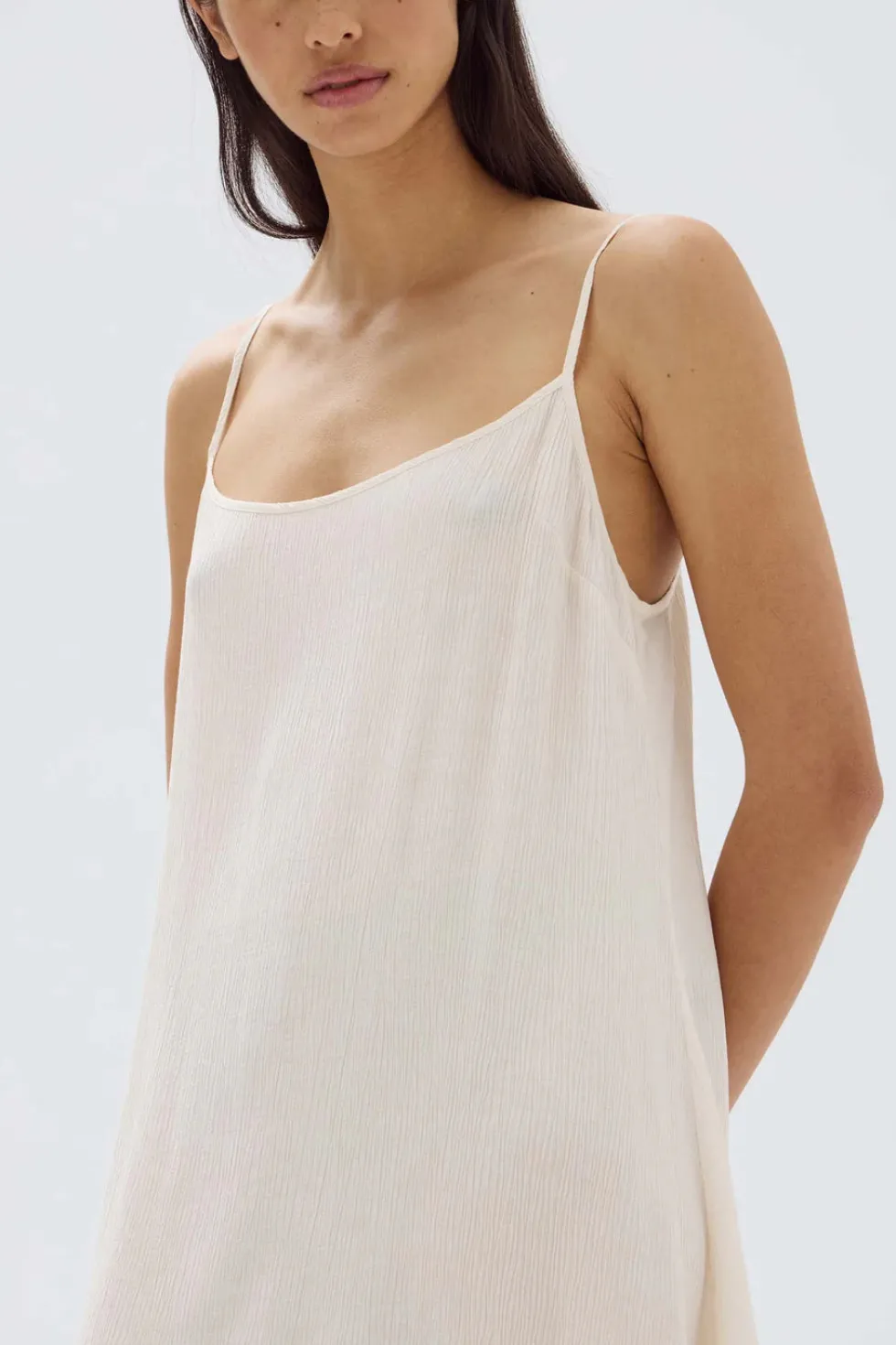 Hot 'Lani Crinkle Maxi Dress' - Stone Dresses