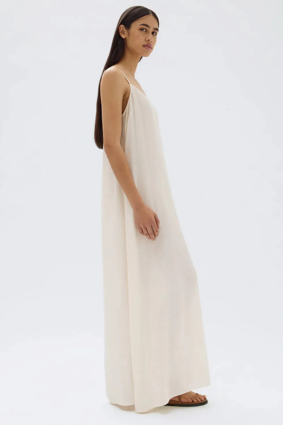 Hot 'Lani Crinkle Maxi Dress' - Stone Dresses