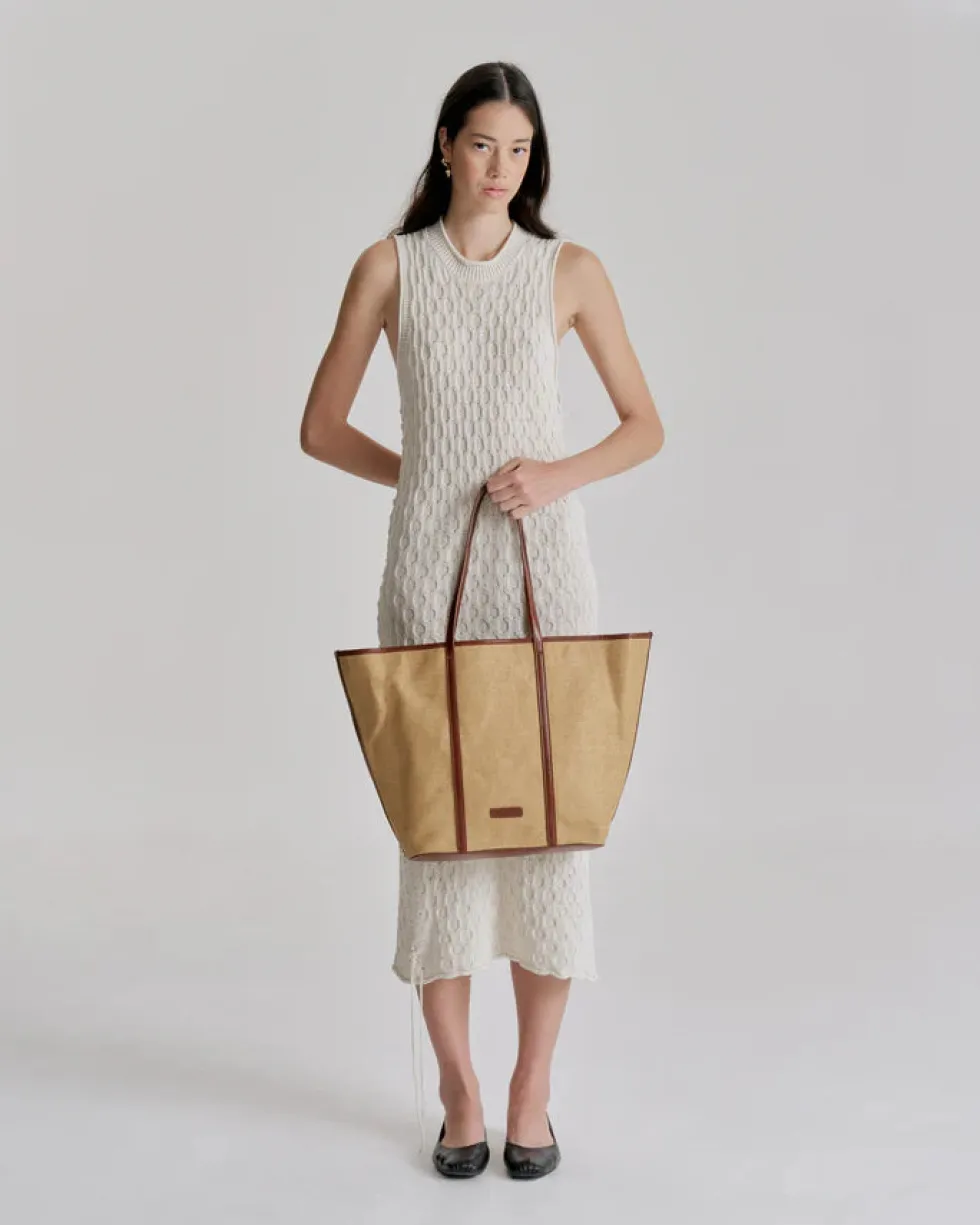 Online 'Ritual Tote Large' - Natural/Saddle Bags