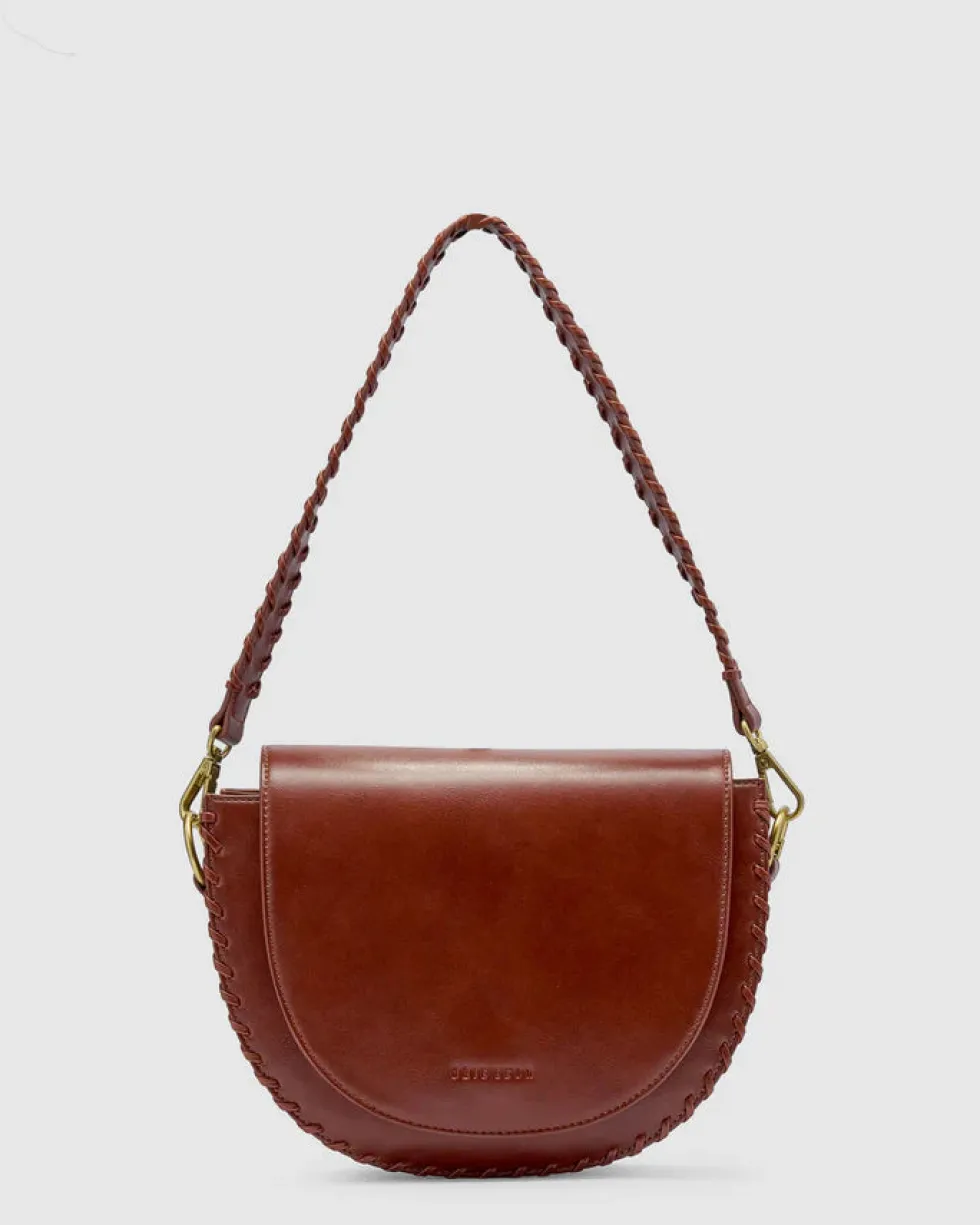 Clearance 'Daphne Tooled Shoulder Bag' - Saddle Bags