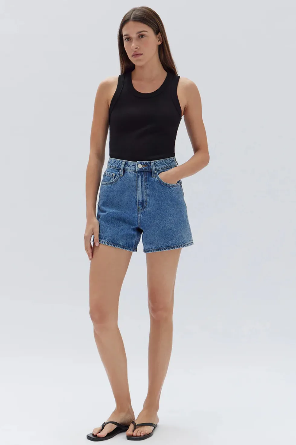 Hot 'Vintage Denim Short' - Dark Stone Shorts|Denim
