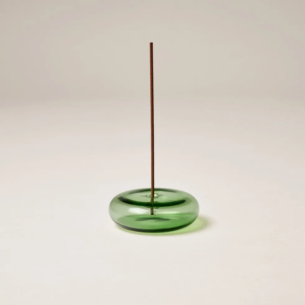 Discount Glass Vessel Incense Holder - Green Home & Living