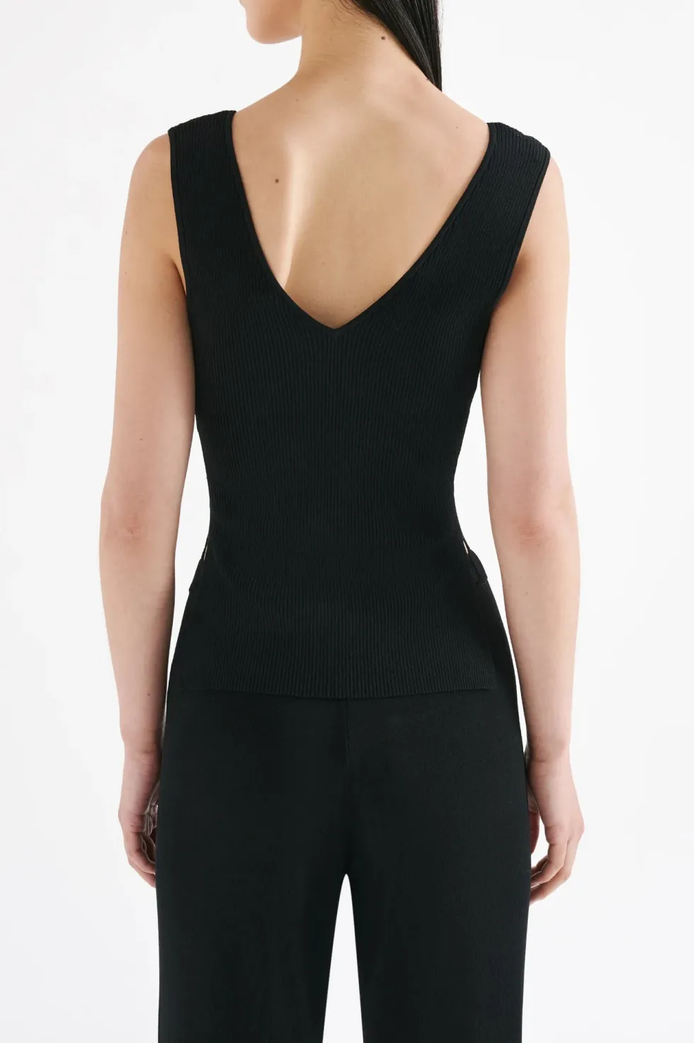 Sale 'Mason Knit Top' - Black Tops