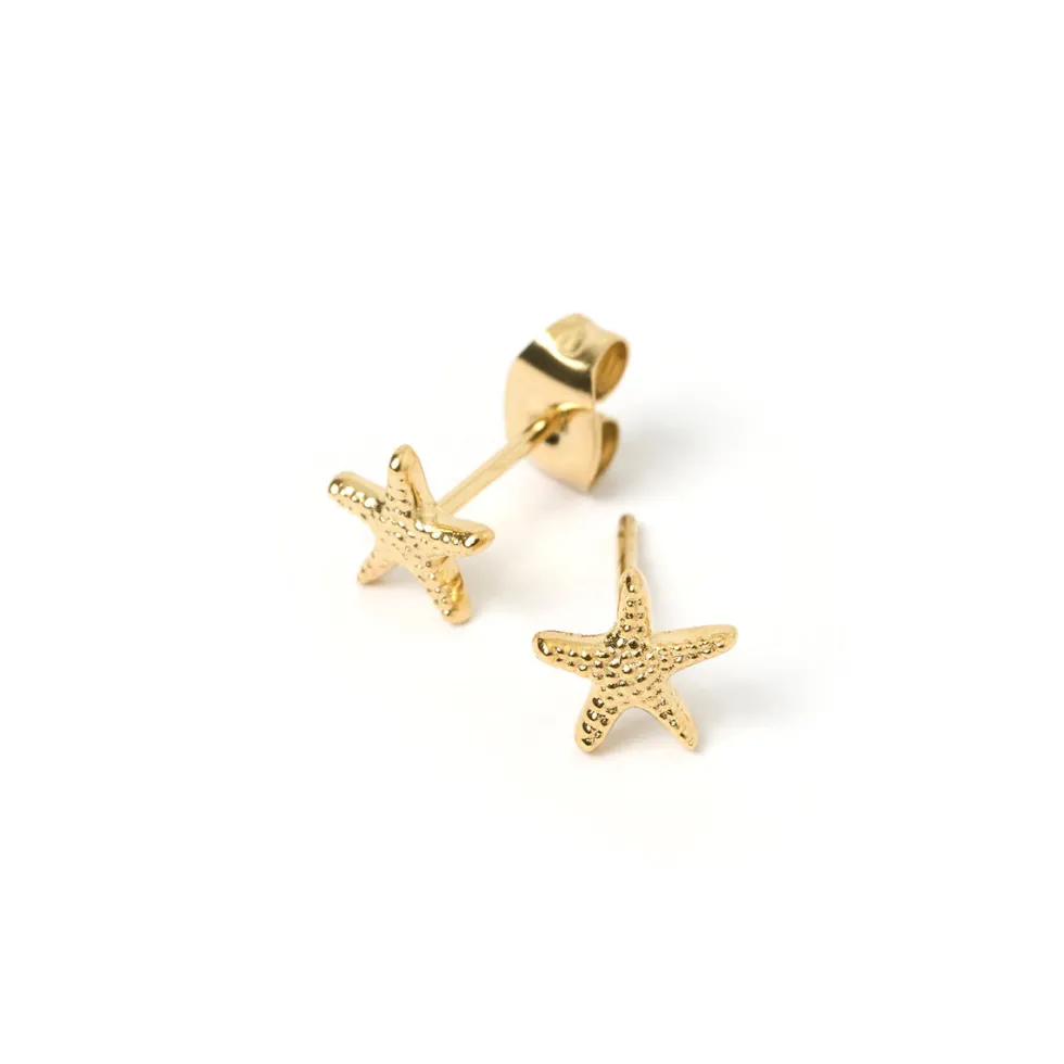 Fashion 'Starfish Gold Studs' Jewellery