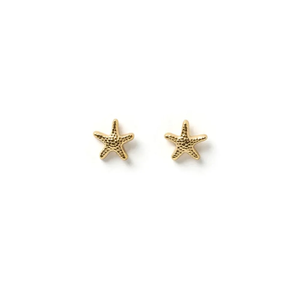 Fashion 'Starfish Gold Studs' Jewellery