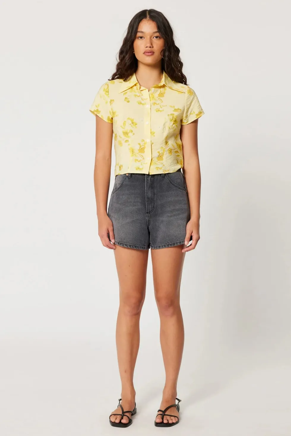 Best 'Mirage Short Worn Black' - Vintage Black Shorts|Denim