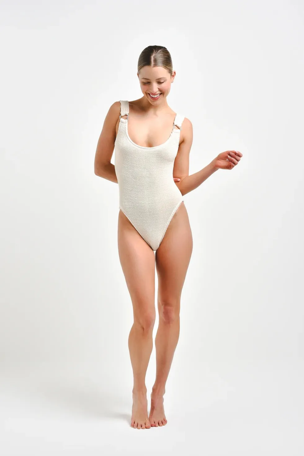 Best Swim 'Como One Piece' - Ecru Swimwear