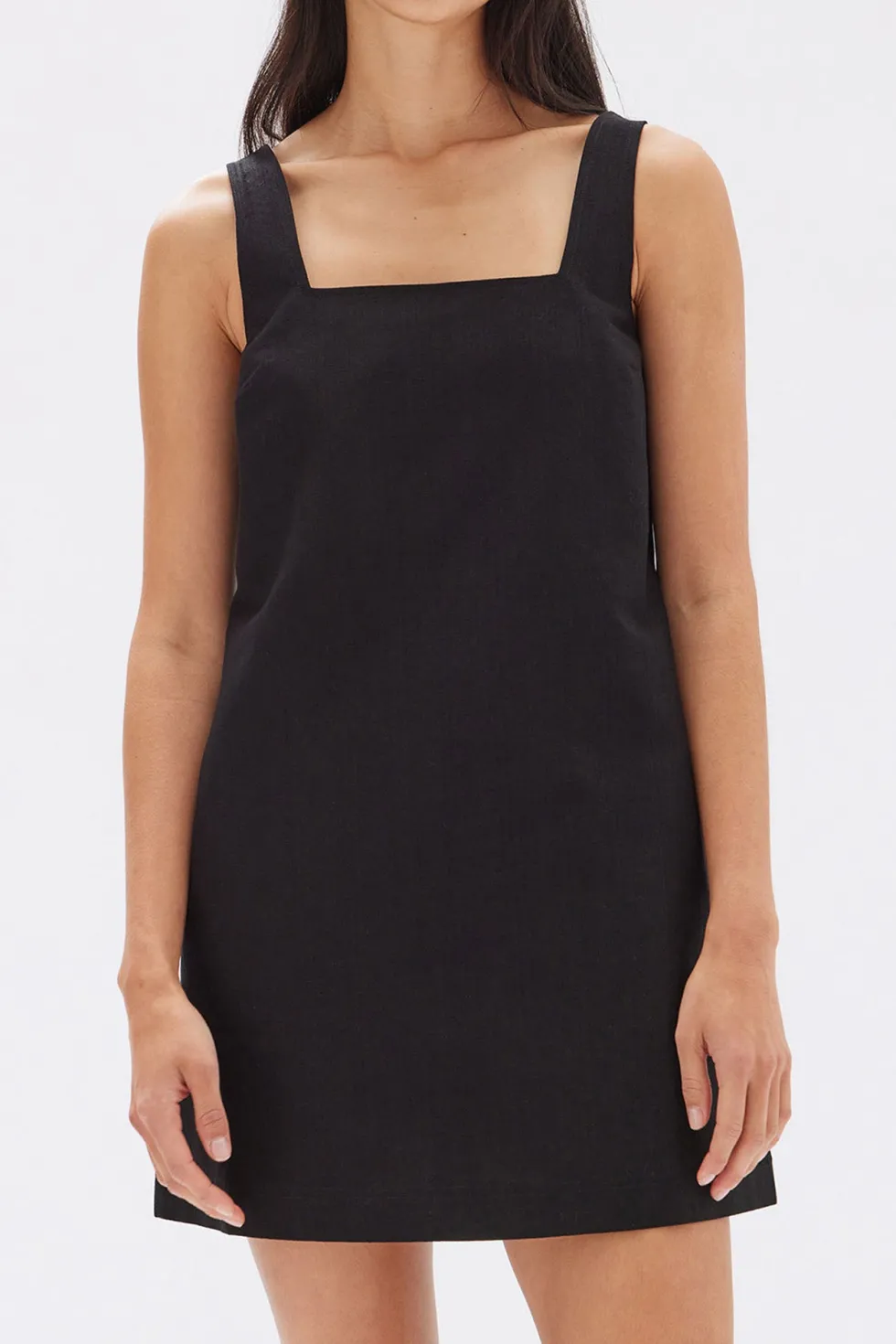 Best 'Alba Crepe Mini Dress' - Black Dresses