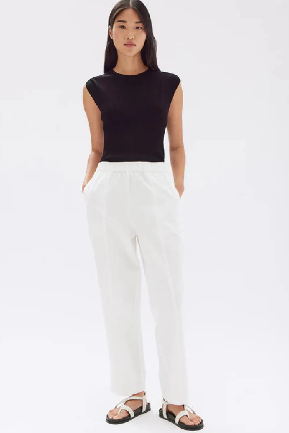 Fashion 'Bria Pant' - Antique White Bottoms