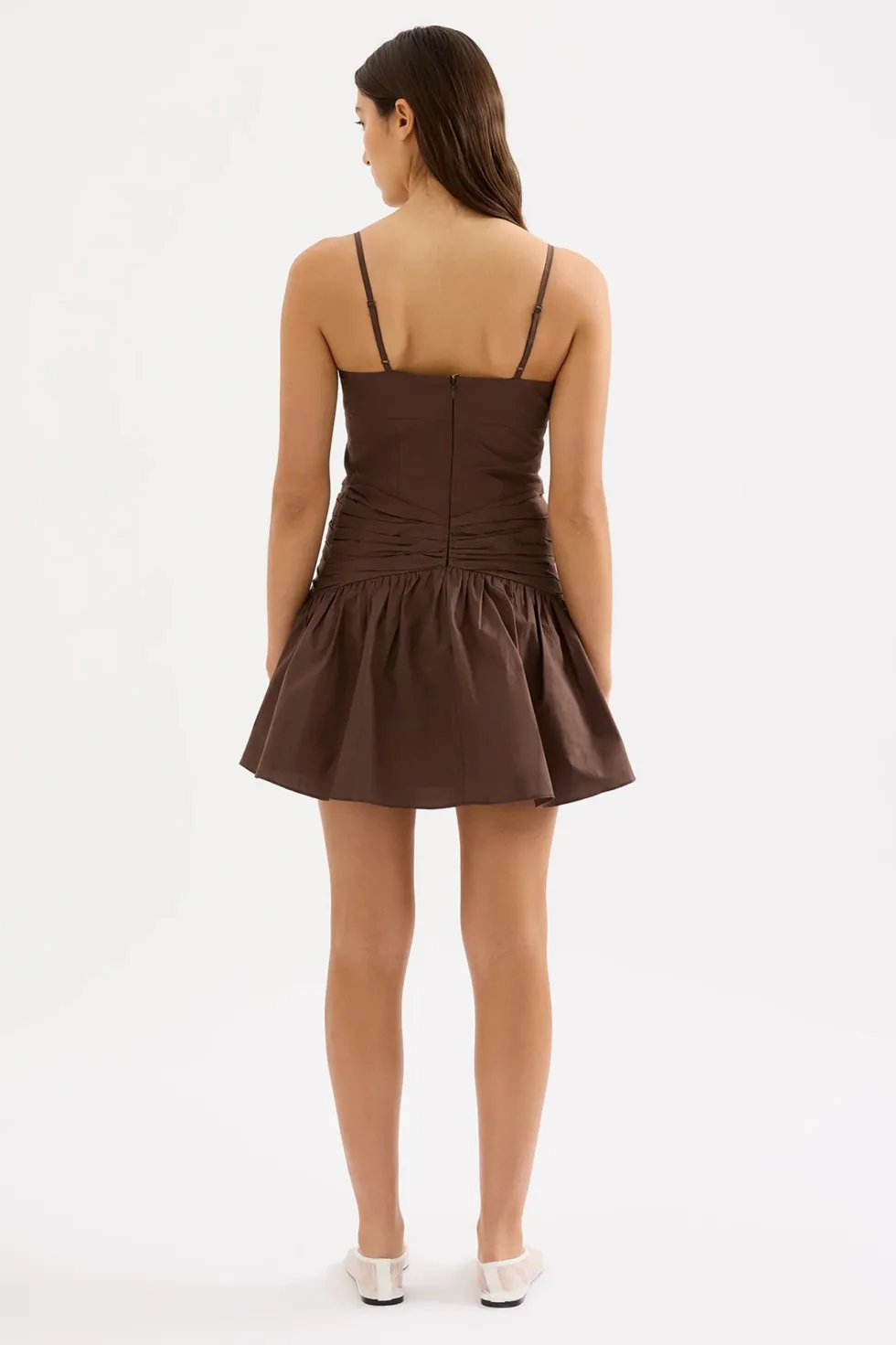 Outlet 'Skarla Mini Dress' - Chocolate Dresses