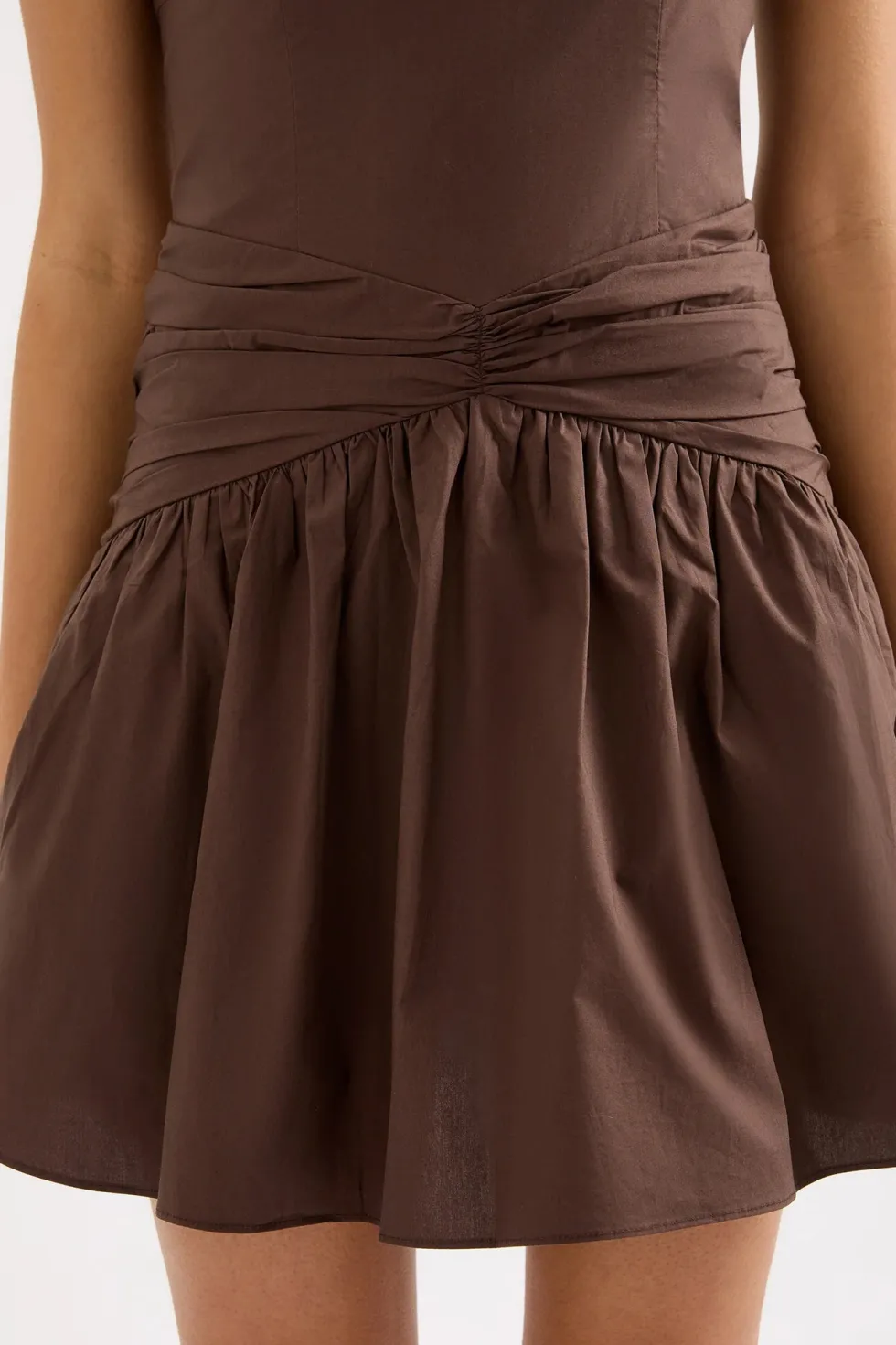 Outlet 'Skarla Mini Dress' - Chocolate Dresses