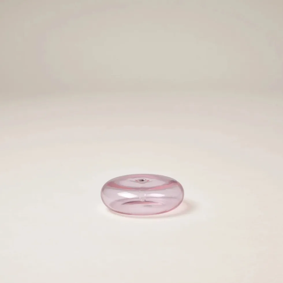 Fashion Glass Vessel Incense Holder - Pink Home & Living
